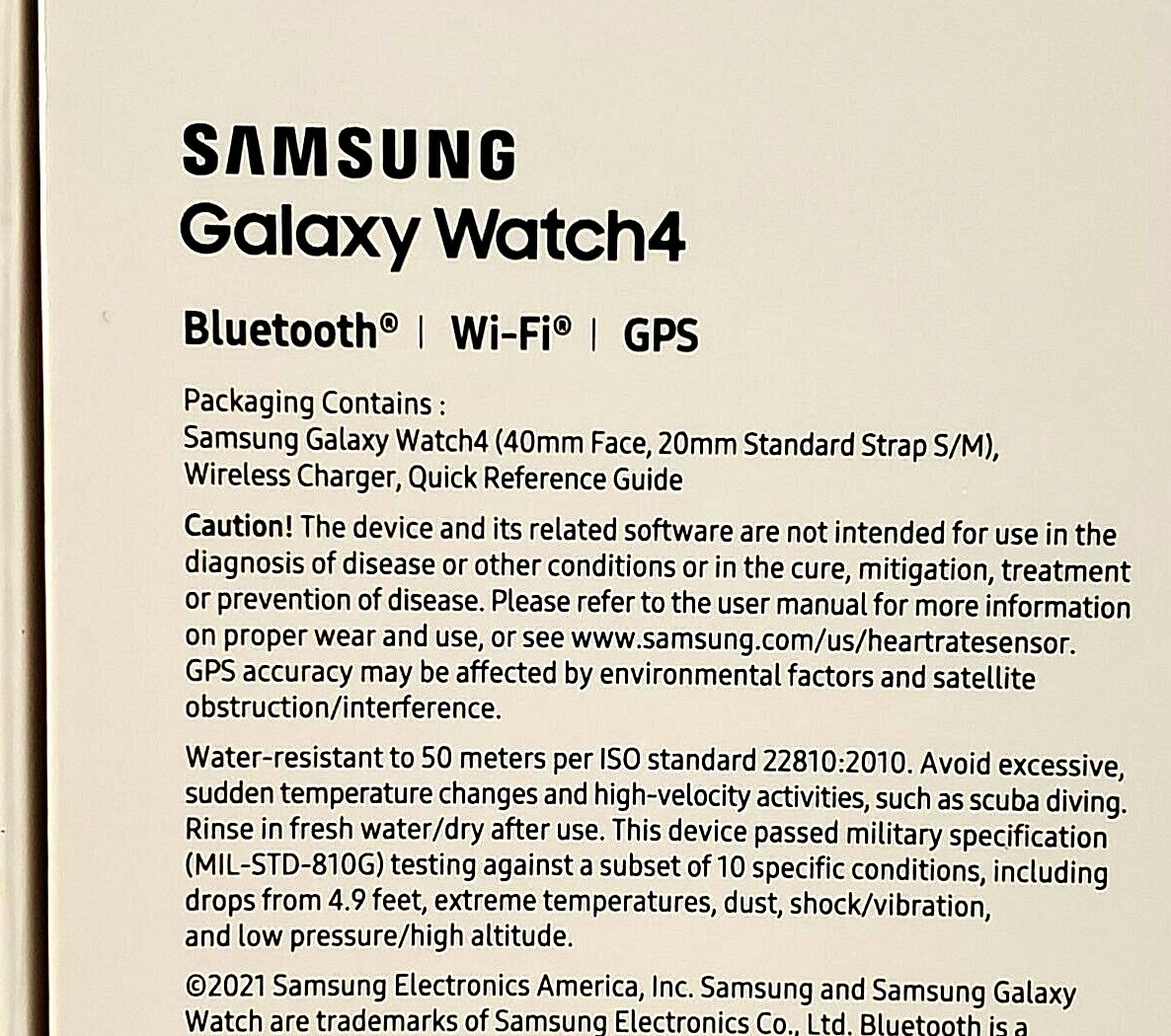 Samsung Galaxy Watch4 ~ 40mm ~ Silver ~ White Band ~ Accidental Damage Warranty!