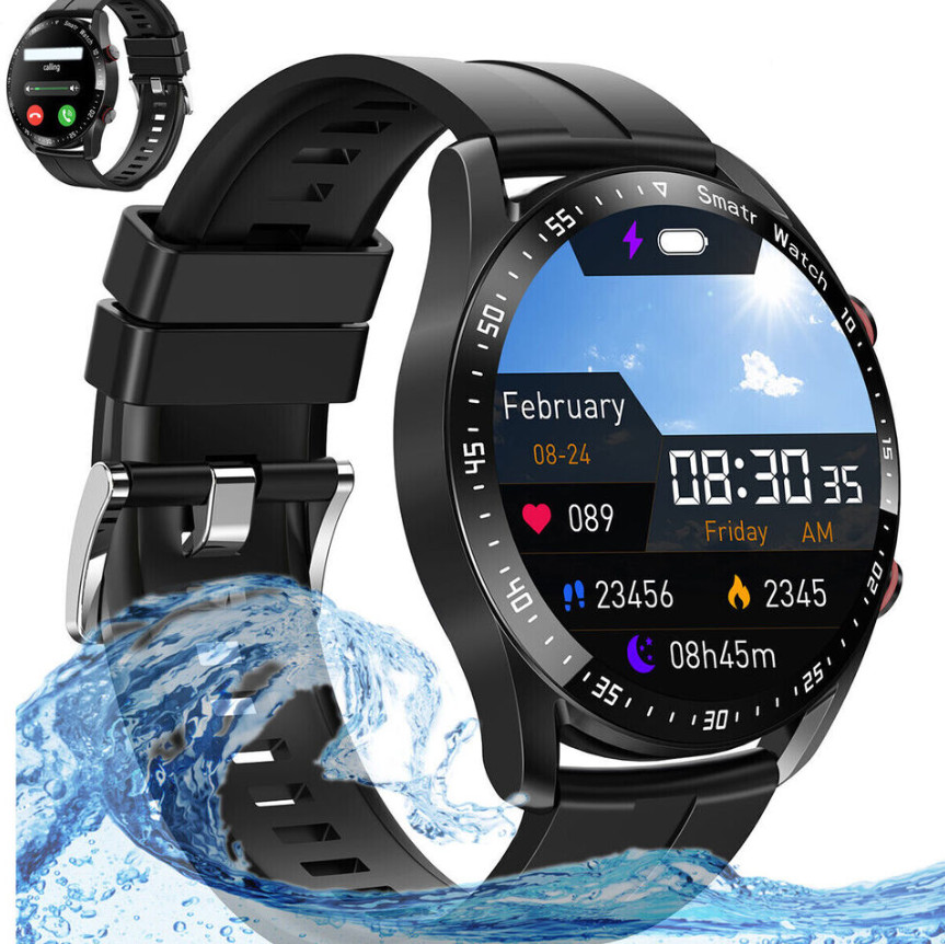 Smart Watch For Men and Women Waterproof Smartwatch Bluetooth iPhone Samsung IOS