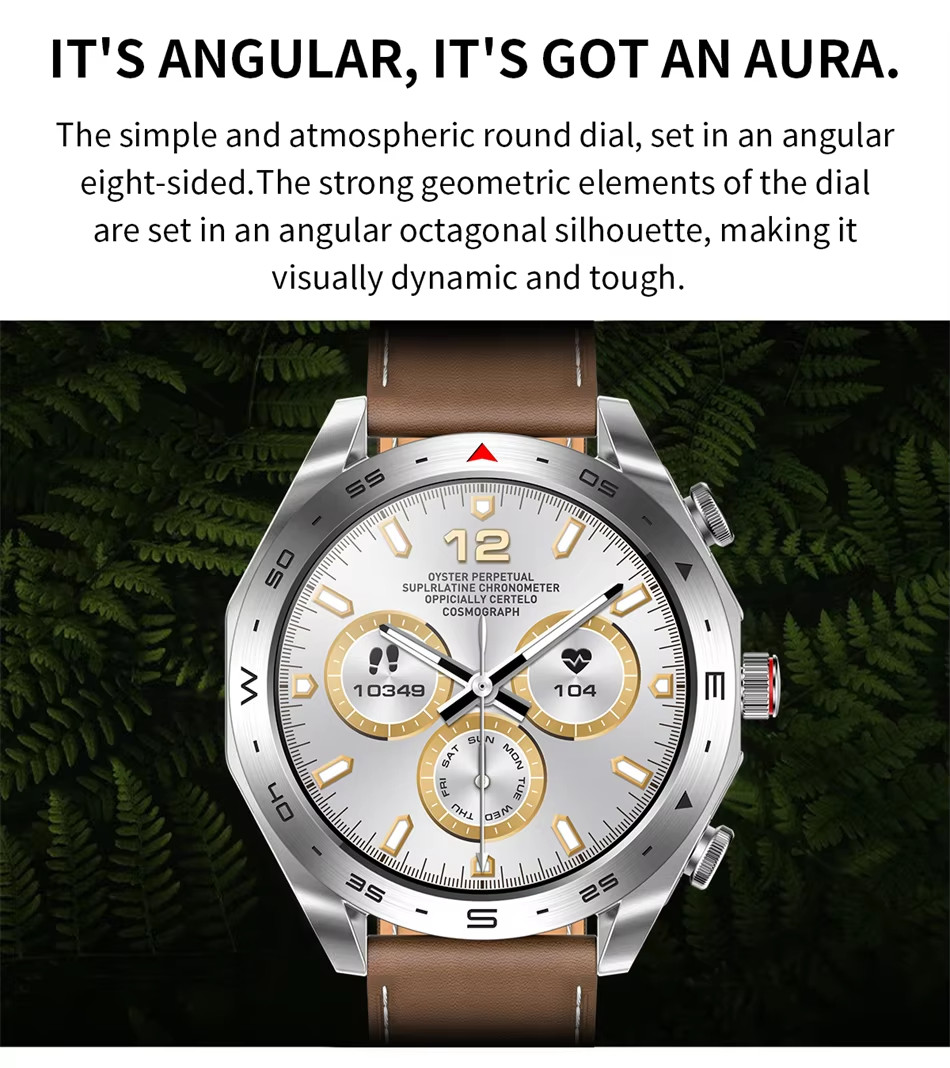 Smartwatch With Bluetooth Earbuds.