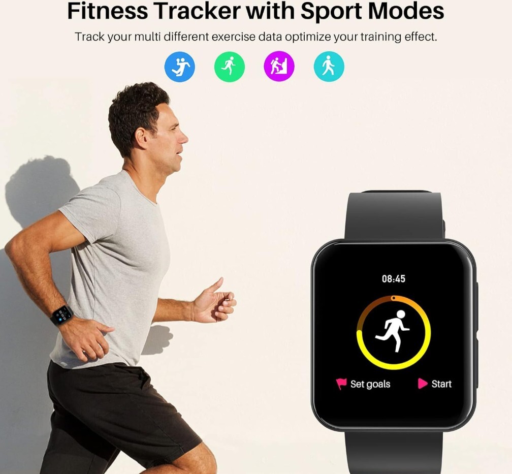 TOZO S1 Smartwatch 1.54″ 5.0 Activity Tracker Waterproof Watch Bluetooth Call
