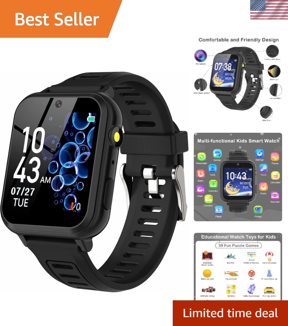 Fun Multifunctional Smart Watch for Kids – Camera, Games, Music & More
