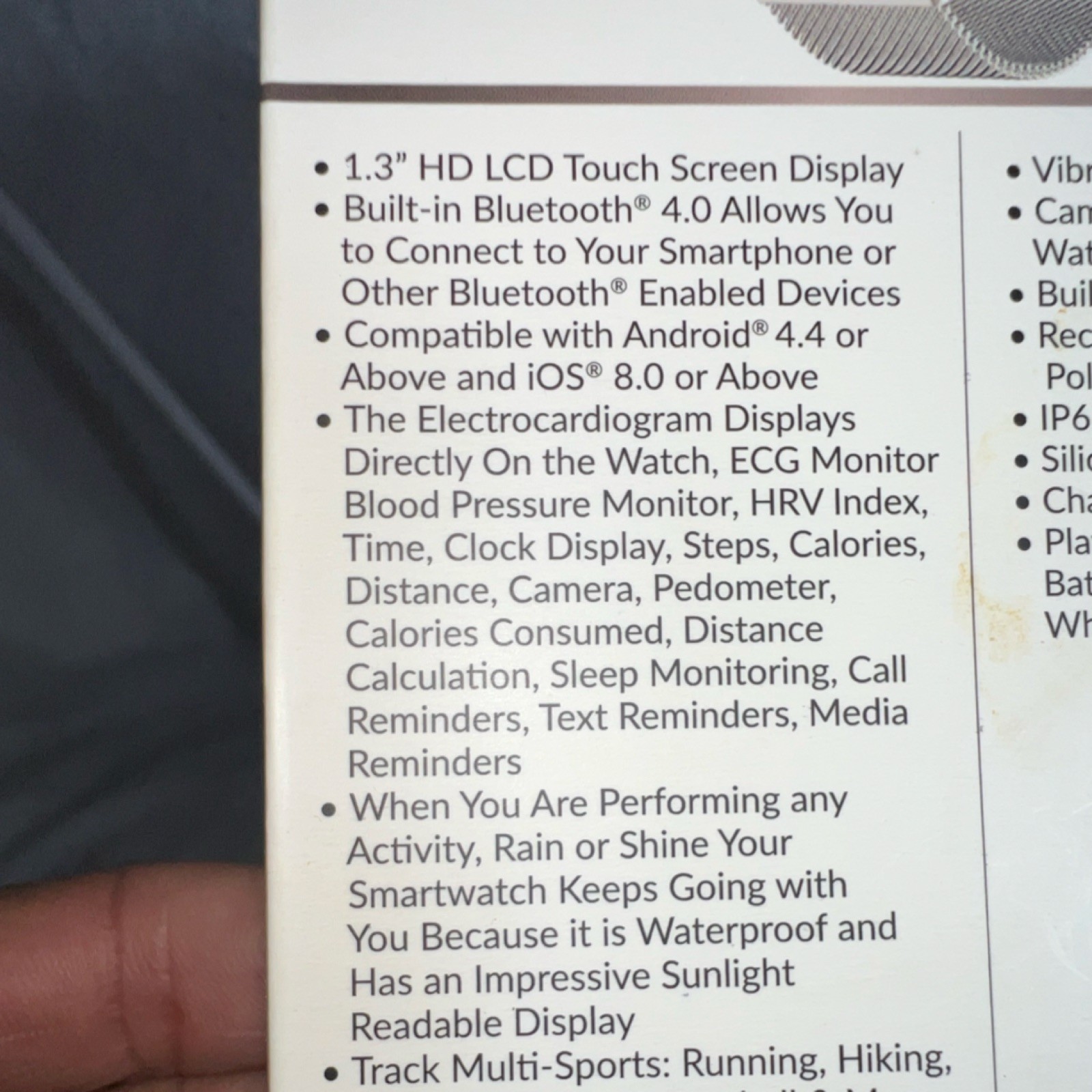 Supersonic SC-84ECG Smart Watch 1.3″ LCD ECG Heart Rate Blood Pressure