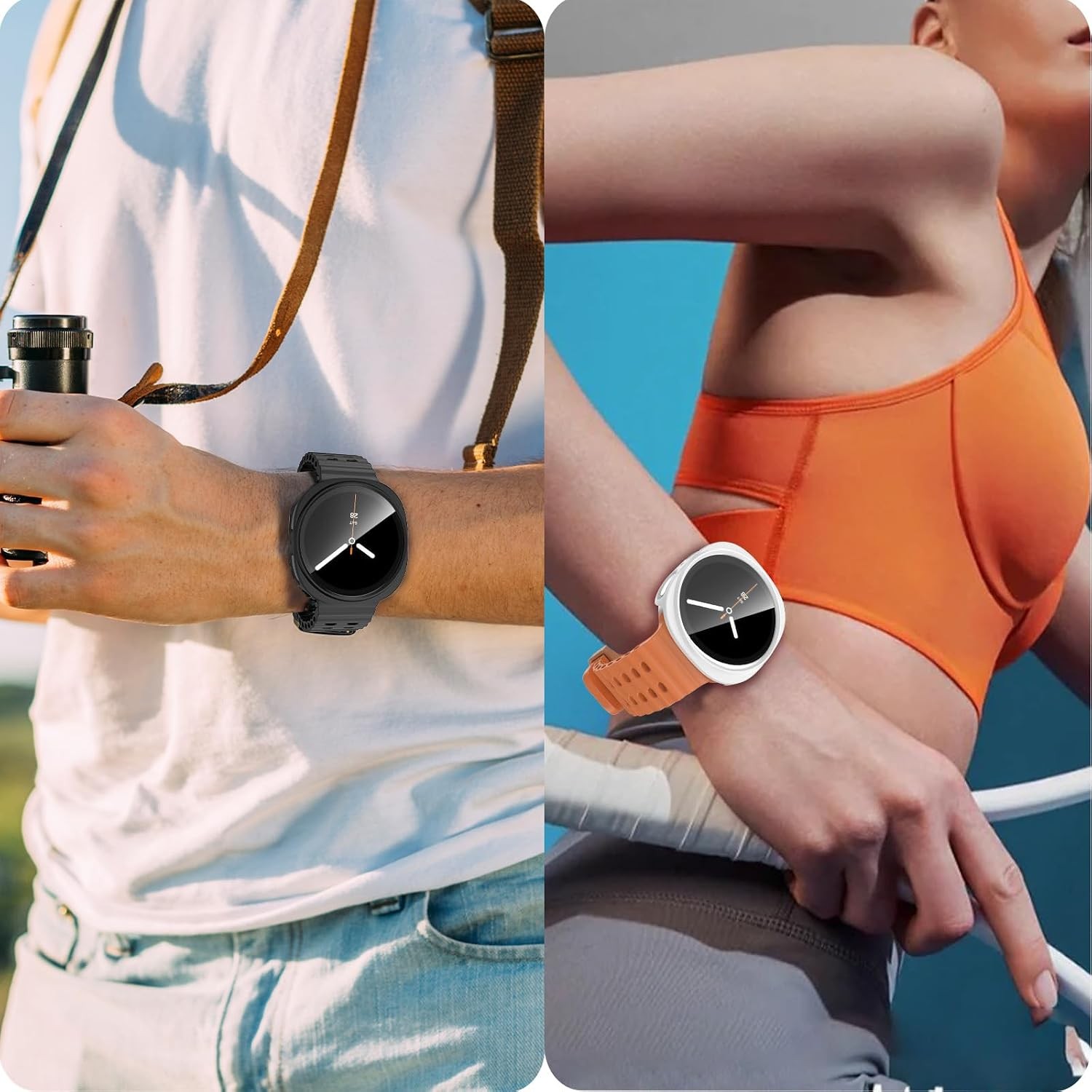 6-Pack HD Anti-Fog Case for Samsung Galaxy Watch 9 8 40mm Waterproof Bumper