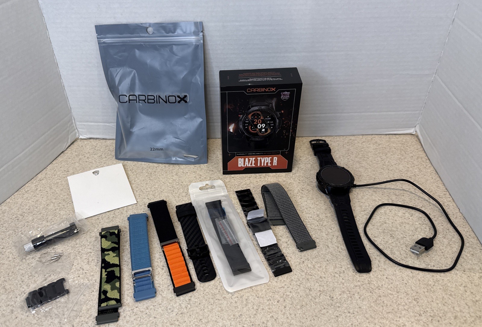 CARBINOX BLAZE TYPE R , Smart Watch with GPS – Rugged Waterproof