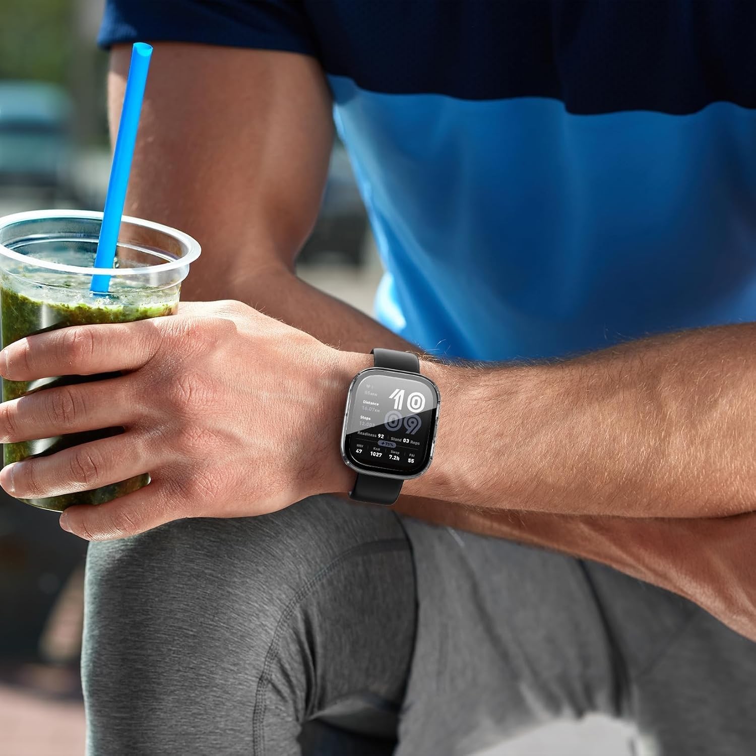 3 Pack Case for Amazfit Bip 6 Smartwatch with Built-in Tempered Glass Protector