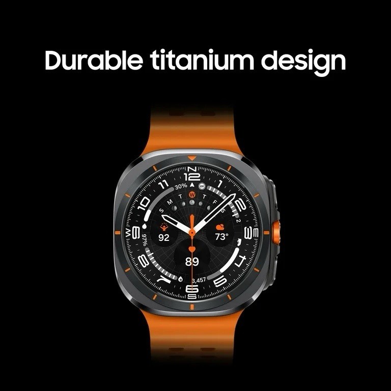 Samsung Galaxy Watch Ultra 47mm LTE Titanium Silver w Black Band – L705UZTACCT
