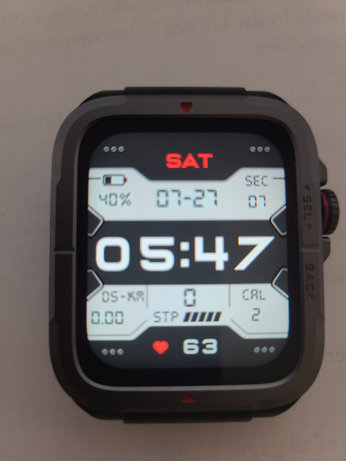 SKG R8 Military Bluetooth Tactical Smartwatch for Men, Model- S9246HC, no band