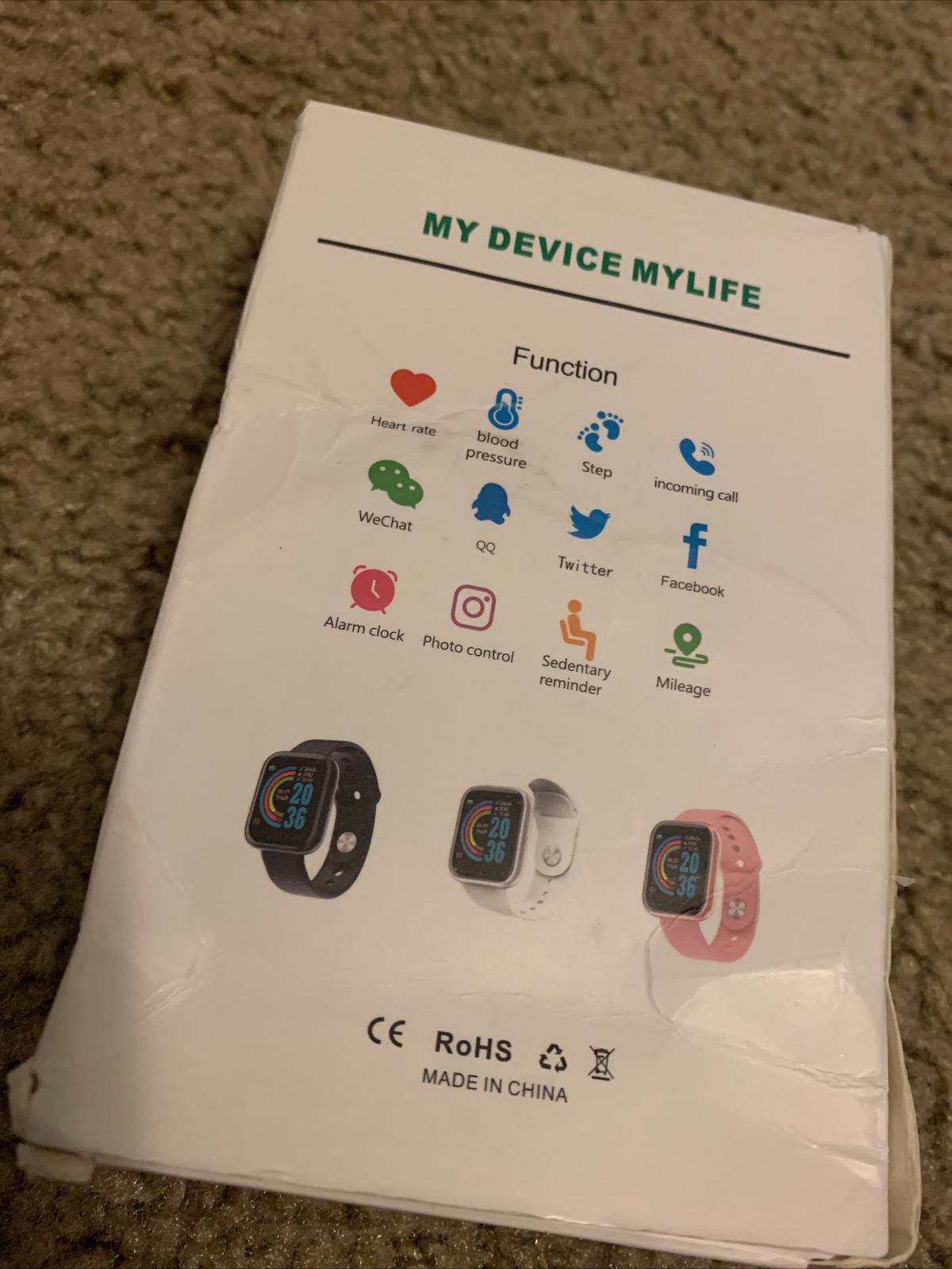 Smart Bracelet “Your Health Steward” Fitness Tracker/ Smart Health & HR Monitor