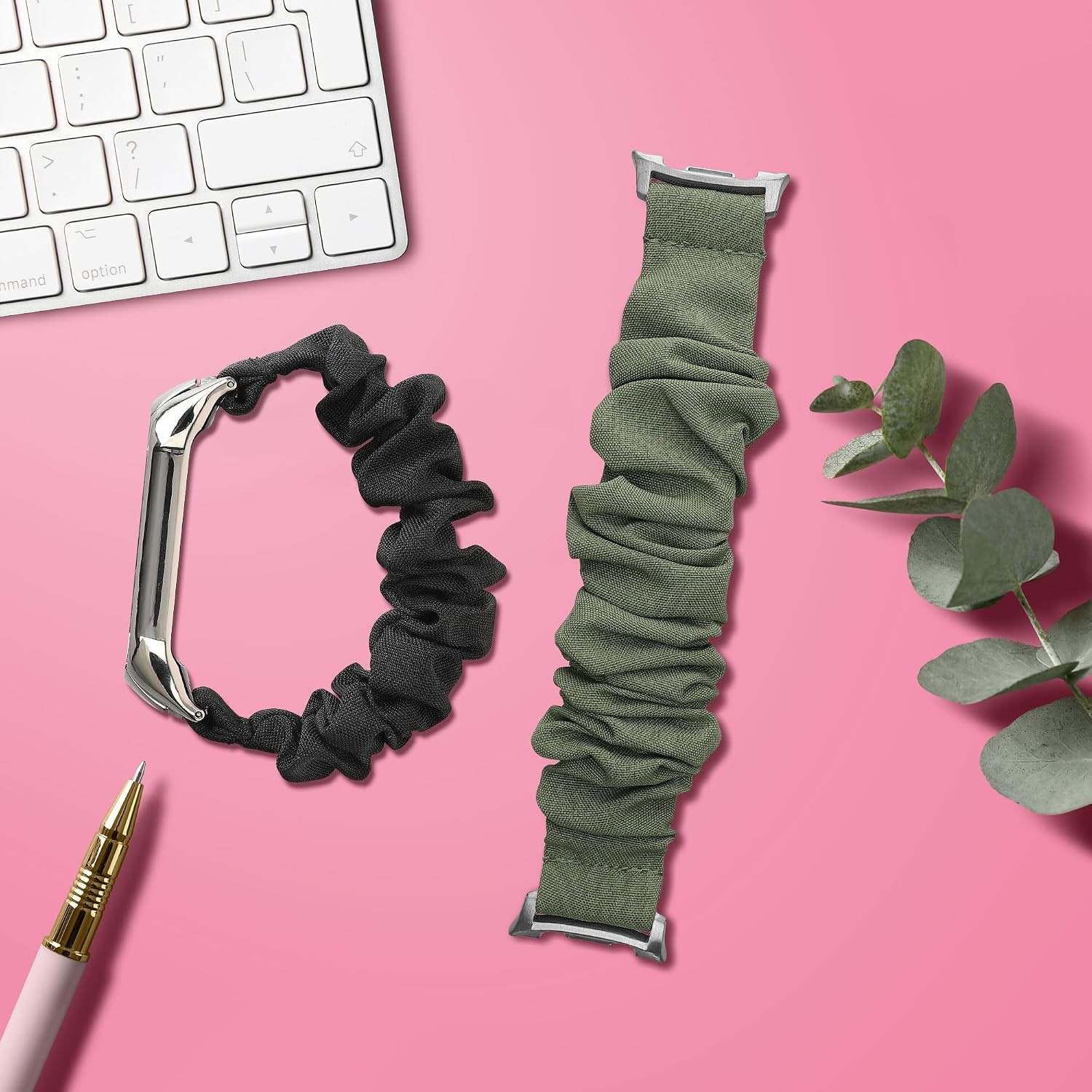 Scrunchie Strap Compatible with Samsung Galaxy Watch 8 Classic 46mm