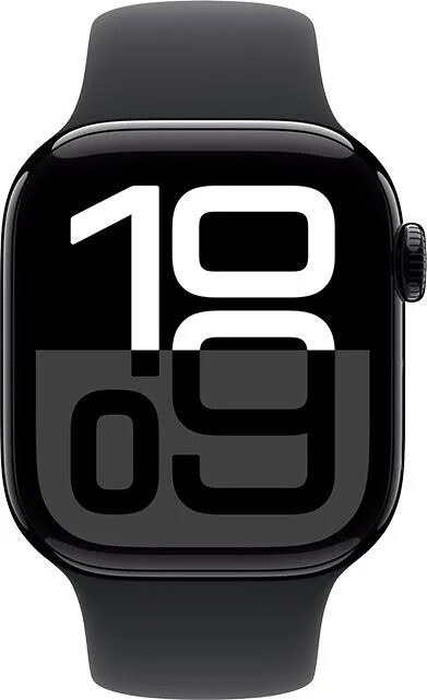 Apple Watch Series 10 (GPS) 46mm w Sport Band M/L Jet Black MWWQ3LW/A 2024 Model