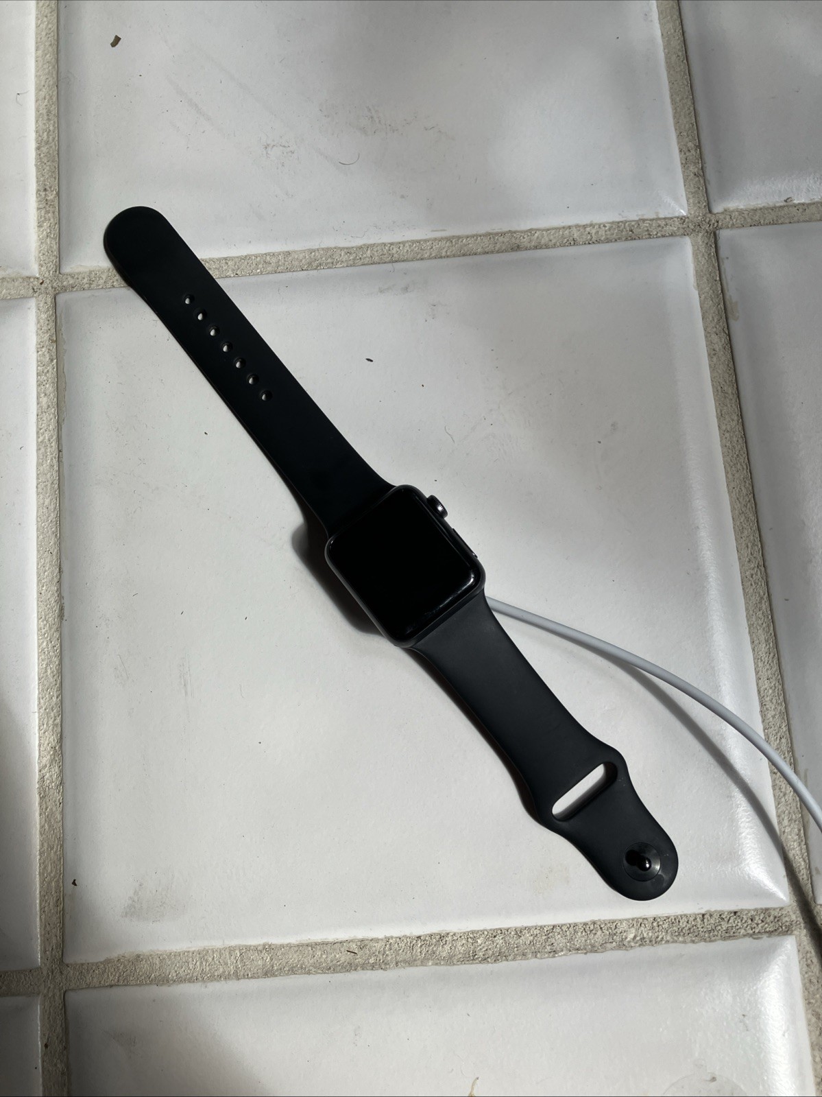 Apple Watch SE 40mm Space Gray Aluminum Case with Black Sport Band M/L