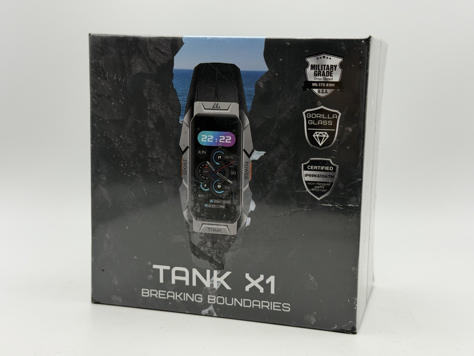 Tank X1 Ultra GPS Smart Watch, 3D Curved Glass, Stainless Steel Unibody