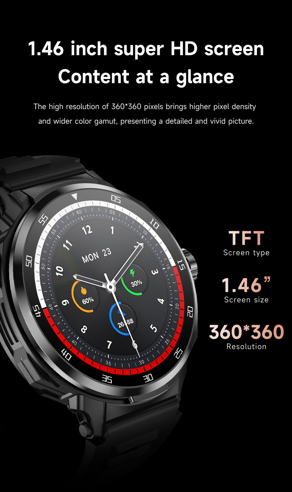 Smart Watch with Earbuds Touch Screen Sports Fitness Tracker for Men Women