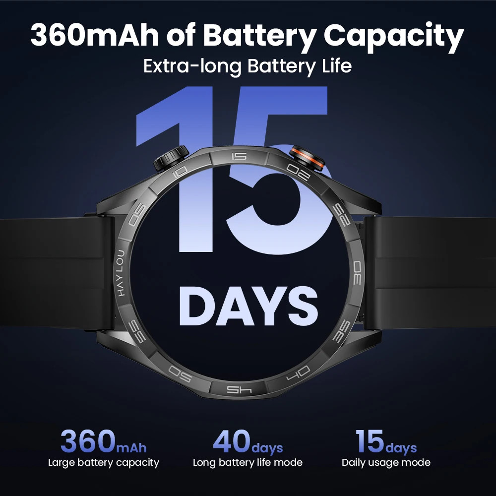 HAYLOU Solar 5 Smartwatch Bluetooth Calling 1.58″ AMOLED 60Hz 40-Day Battery