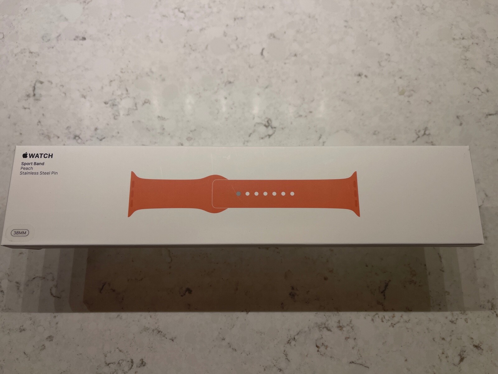 Genuine Apple Watch Sport Band Peach 38mm / 40mm MRH12AM/A RARE!