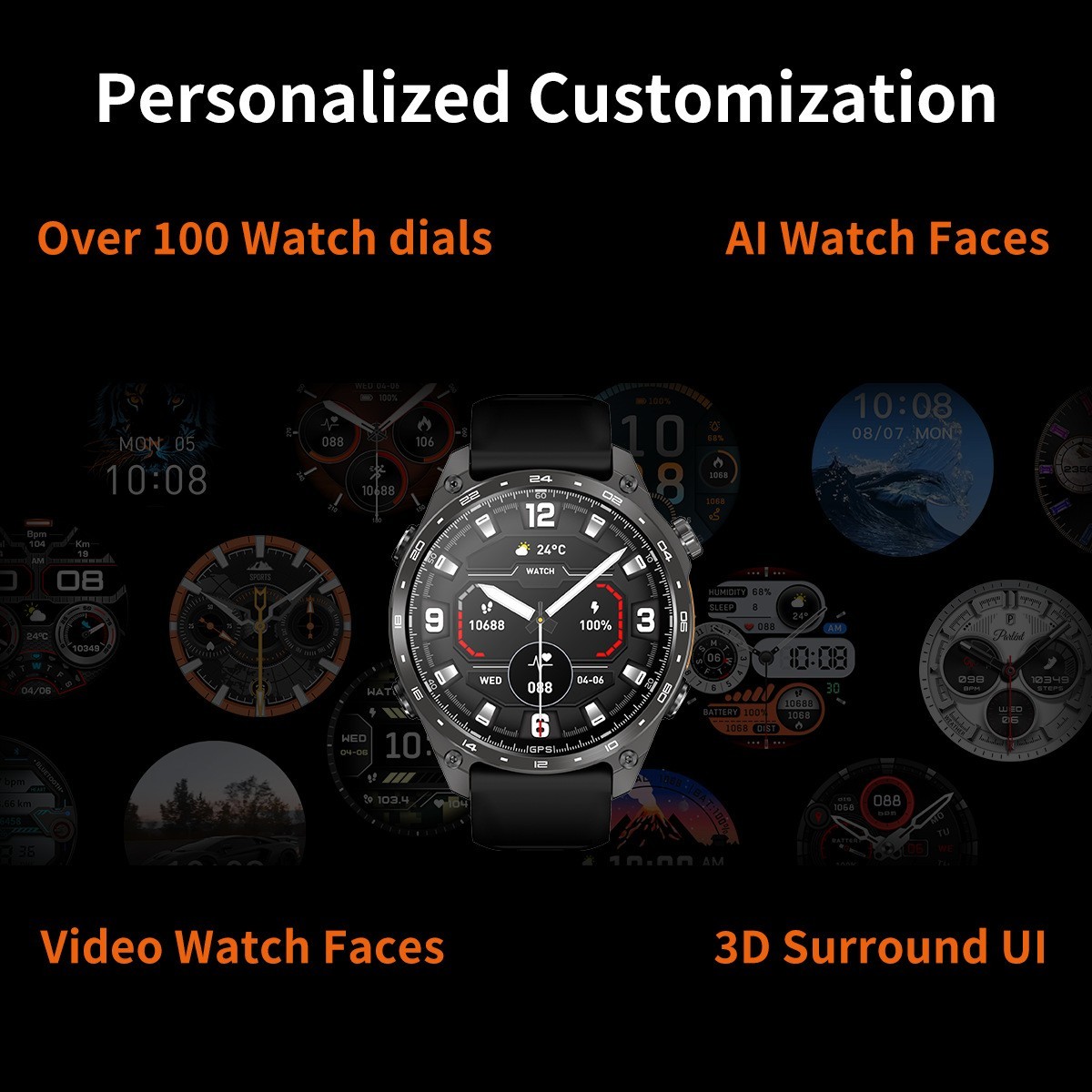 HD300 PRO Sport GPS Waterproof Heart rate Health Monitoring Bluetooth Calling