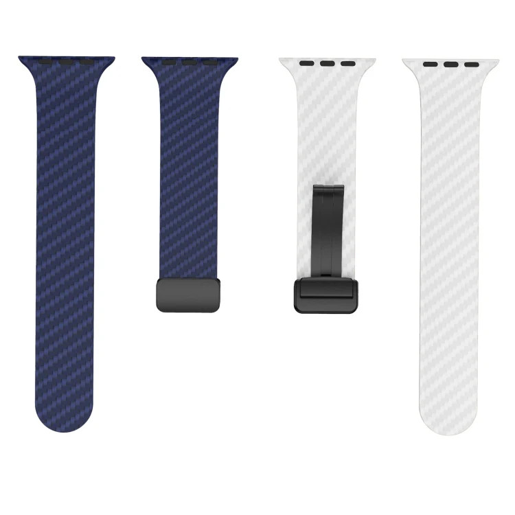 Carbon Fiber Magnetic Black Buckle Watch Band, For Apple Watch Series 3 42mm, Fo