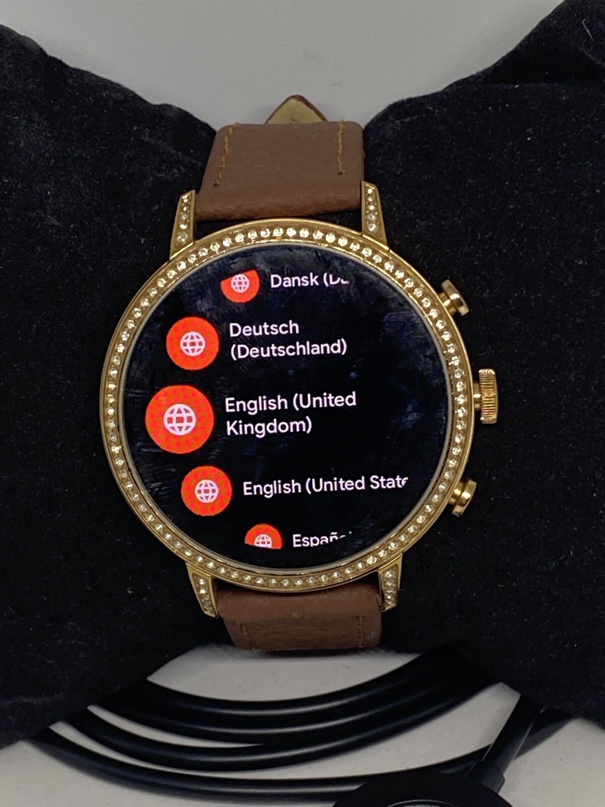 Fossil Gen 4 Authentic Digital Dial Smart Watch Custom Band FTW6011 AB171