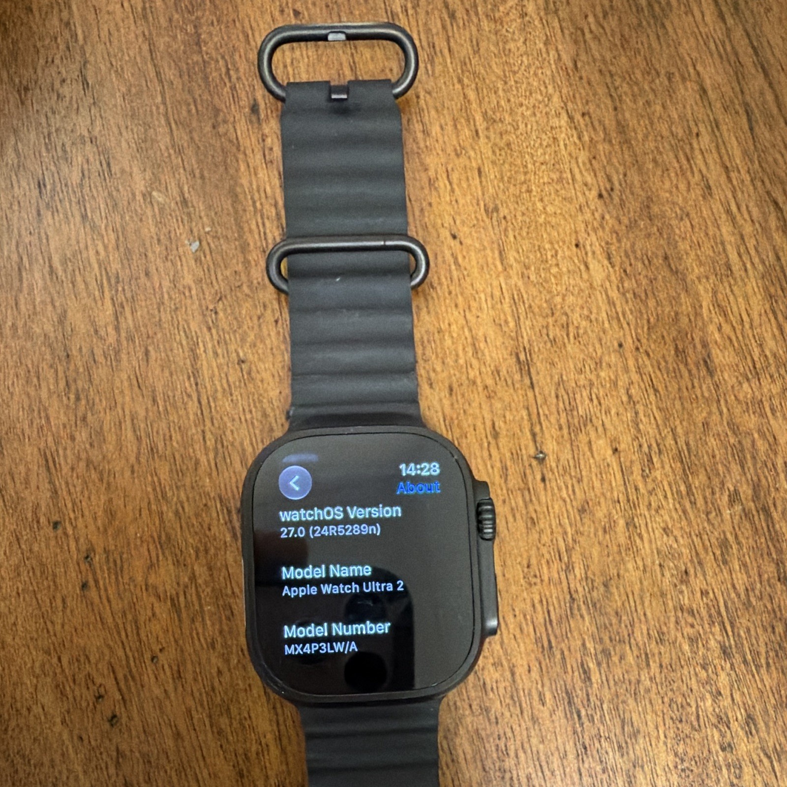 Apple Watch Ultra 2 49mm Black Titanium Case Black Silicone Band T-Mobile