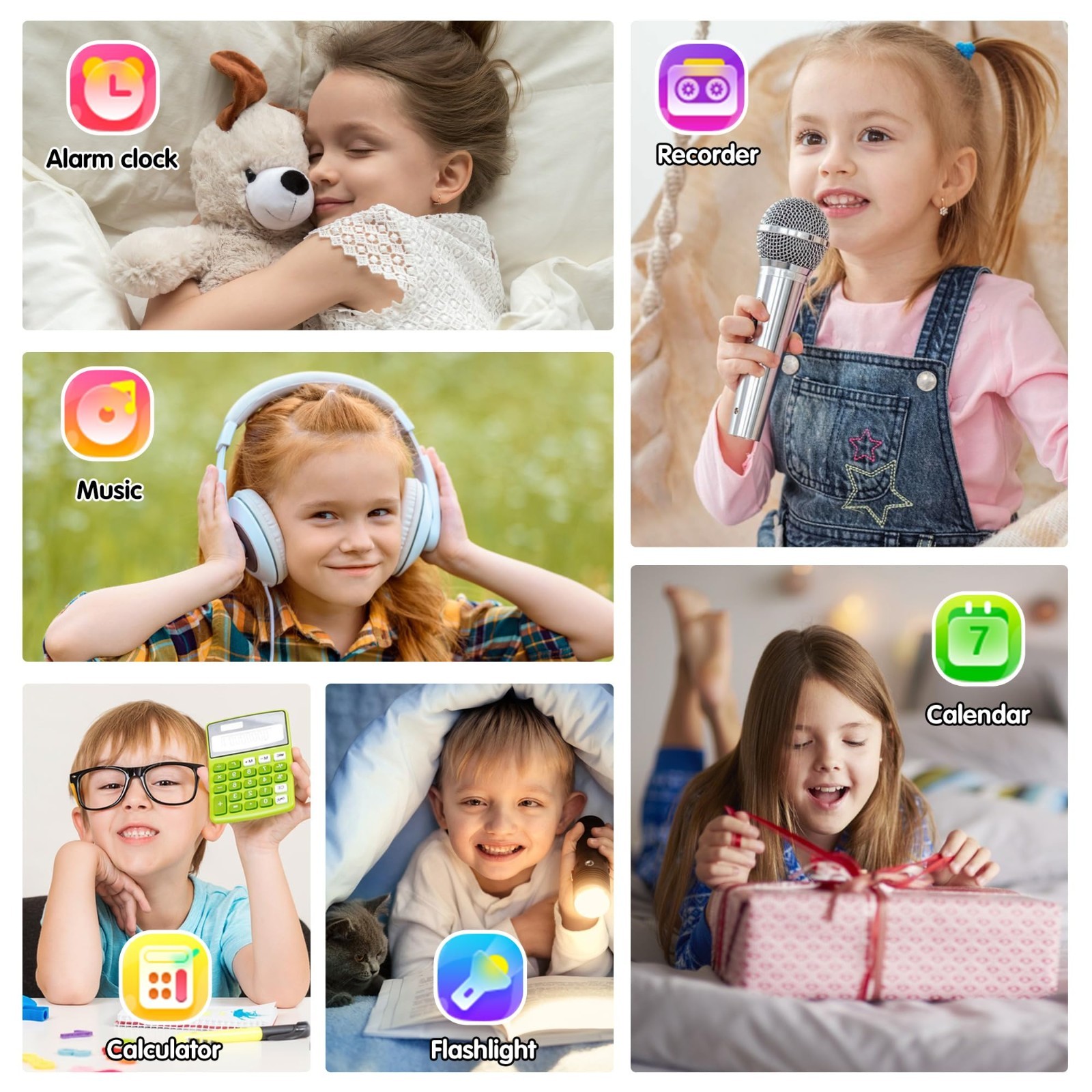 Kids Smart Game Watch with 39 Games, HD Touch Screen, Video Camera, Music Player