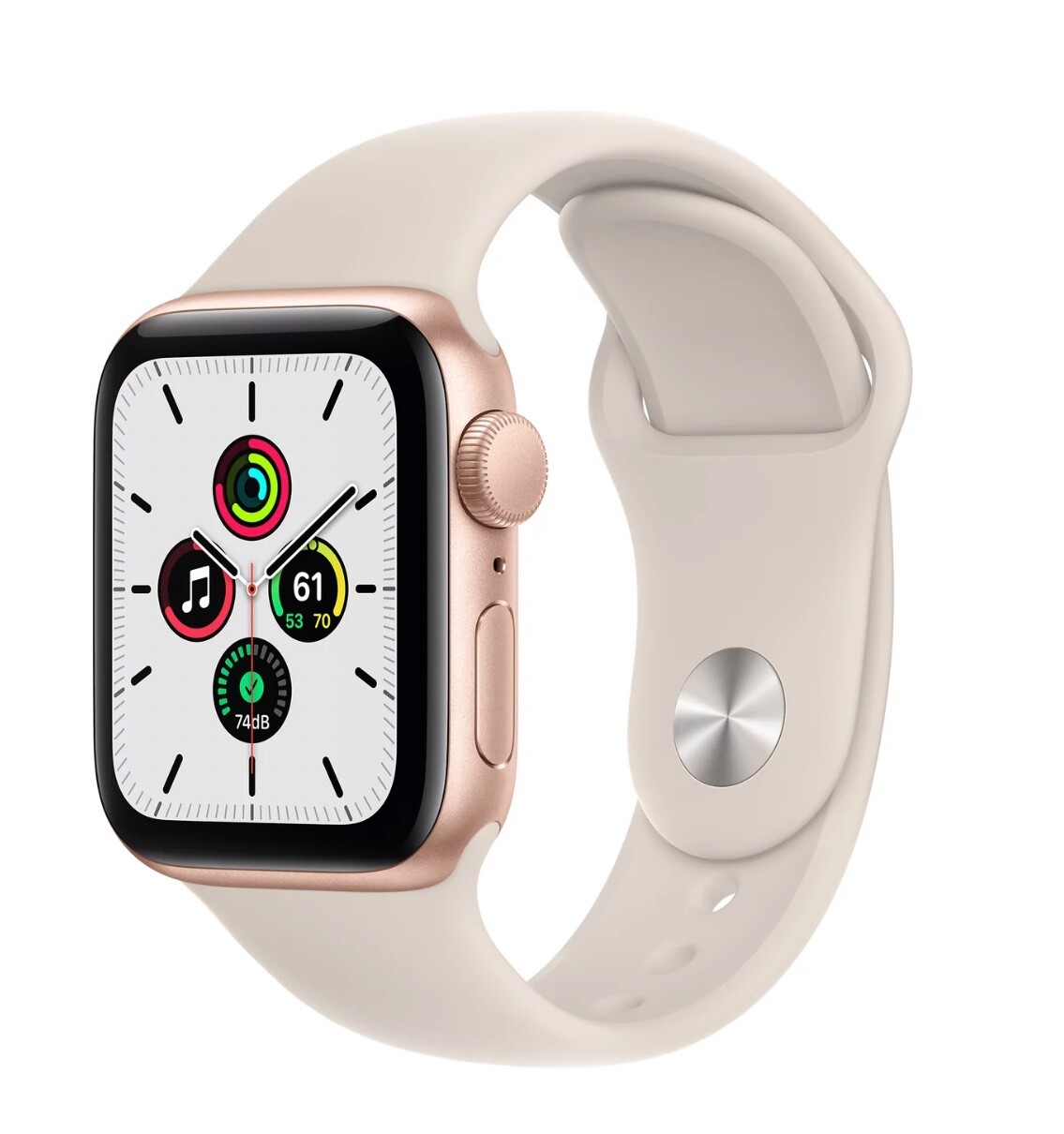 BRAND NEW! Apple Watch SE (GPS) 40mm Gold Aluminum Case with Starlight Sport