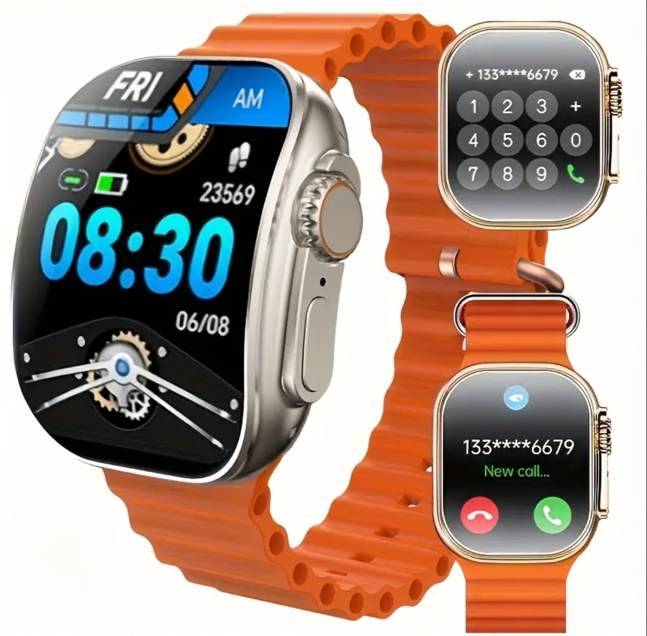 TZ Smart Watch With Curved Touchscreen, Compass Pedometer Calls 100+ Sport Mode