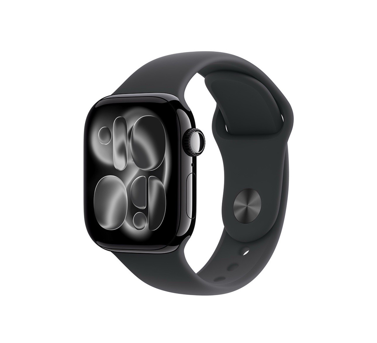 Apple Watch Series 11 46mm GPS Jet Black Case w Black Sport Band M/L MEUX4LW/A
