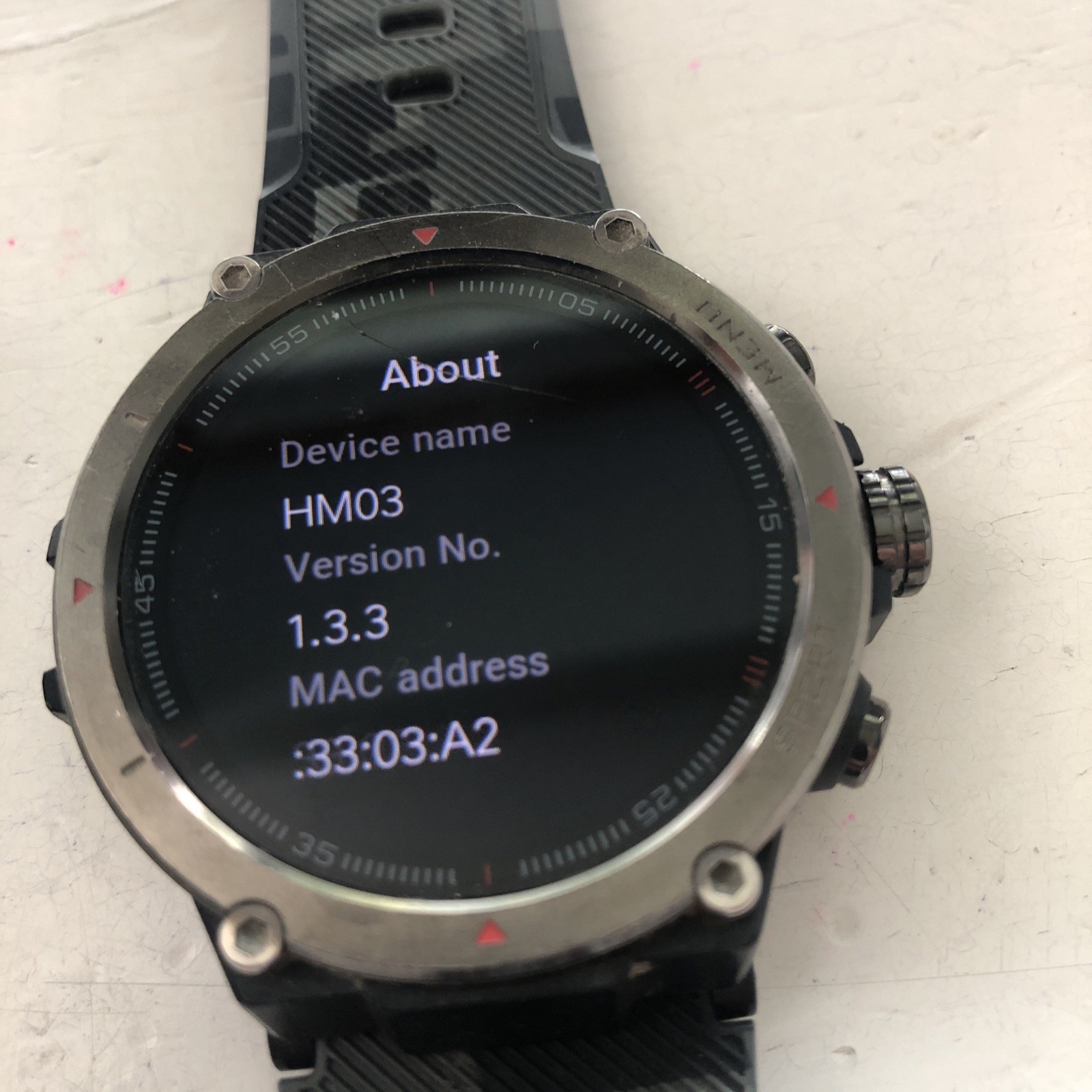 Smart Watch With Camo Band