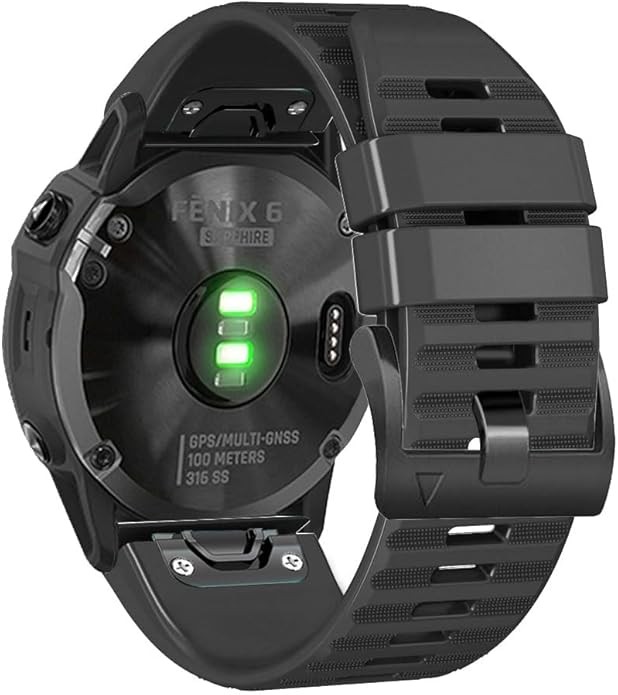 Silicone Watch Band Compatible with Garmin Fenix 6/7/8 47mm for Men Women Sport