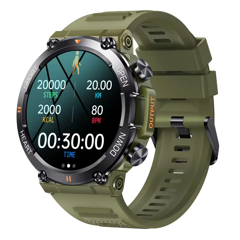 Smart Watch for Men Heart Rate Blood Bluetooth Sport Long Standby HD Screen