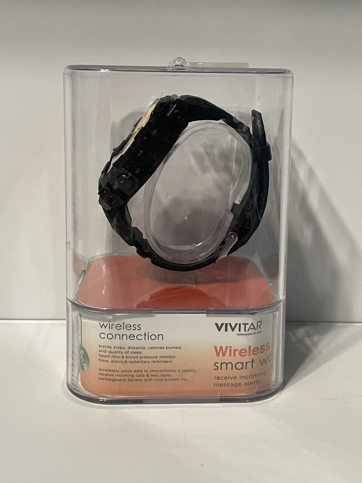Vivitar Wireless Smart Watch (Tracks Steps, Heart & Blood Pressure Monitor)