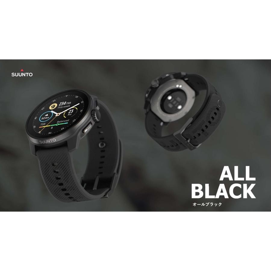 Suunto RACE S ALL BLACK 45mm Silicone Band GPS Smartwatch SS051093000 NEW