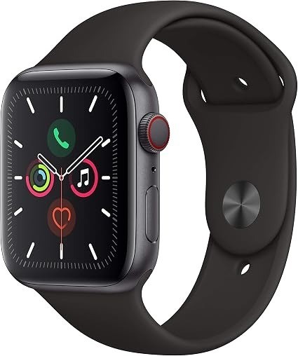 Apple Watch Series 5 44mm GPS + Cellular Space Gray Aluminum 100% Battery Health
