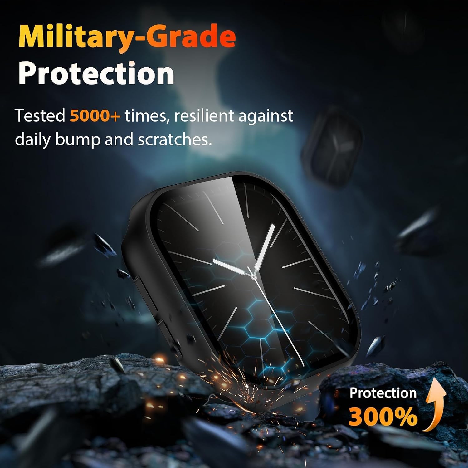 2 Pack Anti-Scratch Tempered Glass Screen Protector for 42mm Apple Watch Series