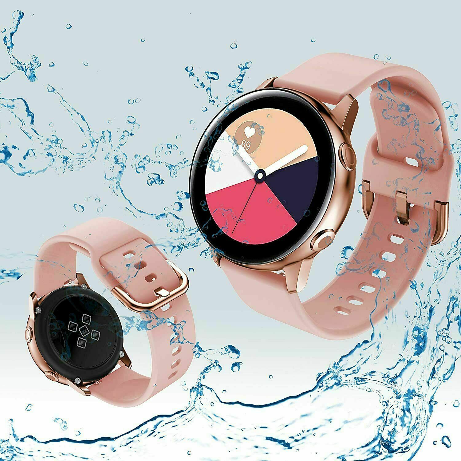 Silicone Sport For Band Samsung Galaxy Watch 3 41mm/Active2 40/44mm Wrist Strap