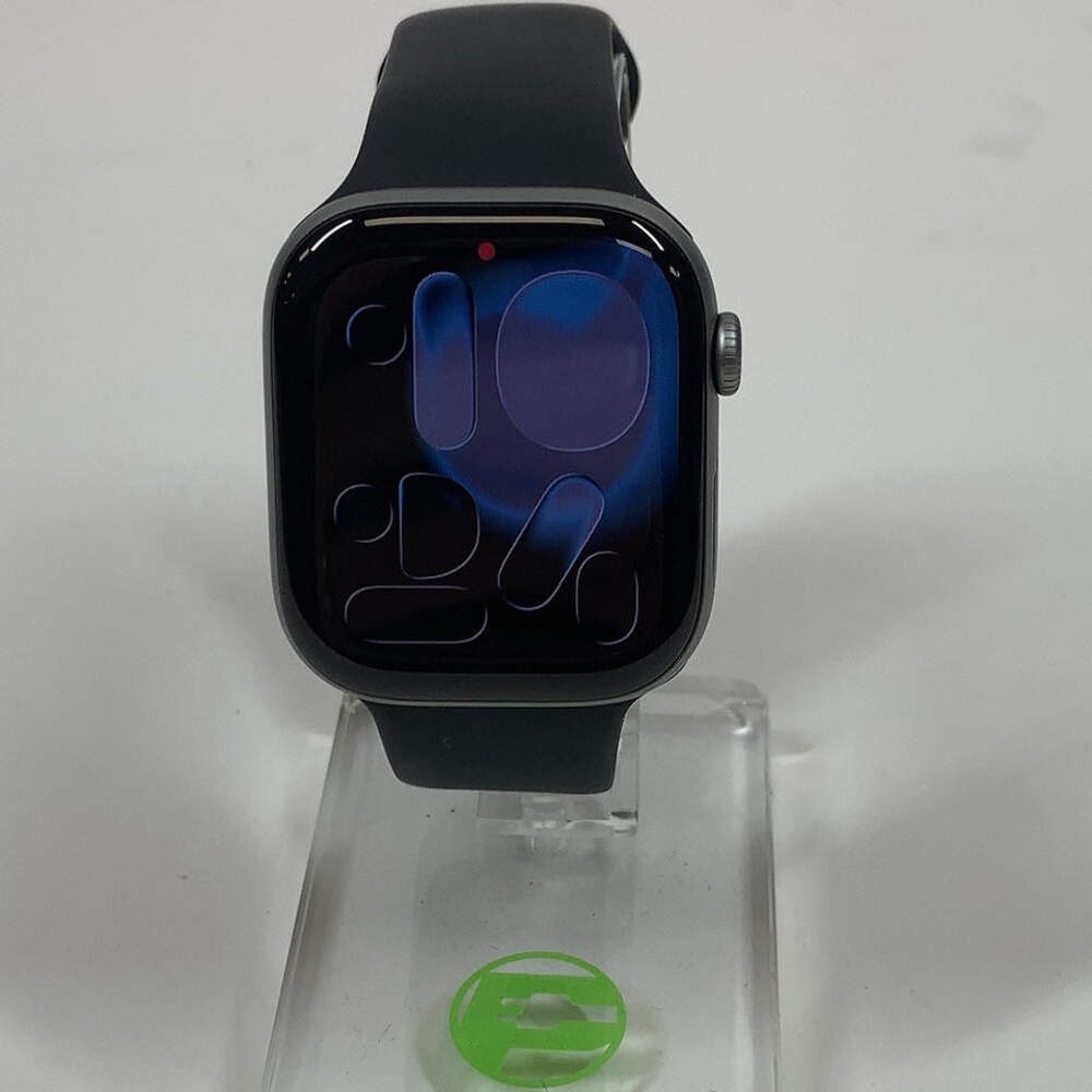 GPS Only Apple Watch Series 11 46MM Silver Aluminum Dark Gray Sport Loop