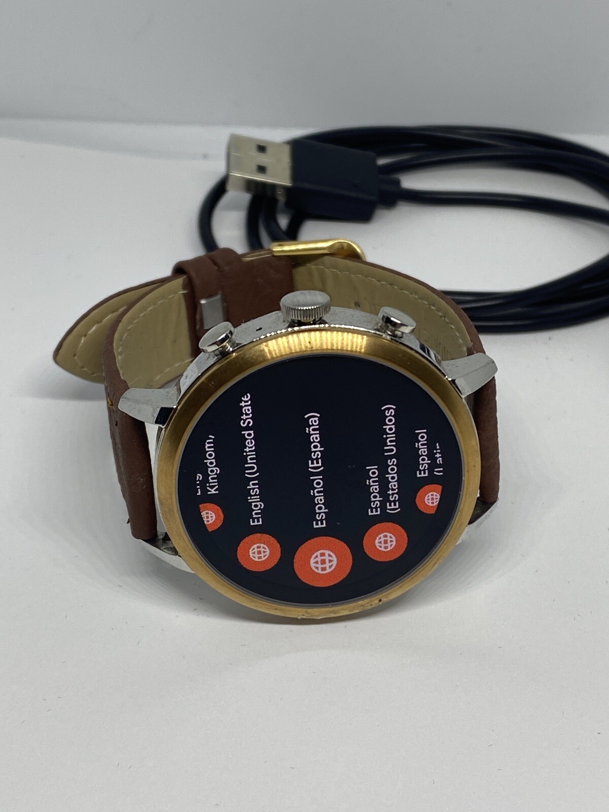 Fossil Gen 4 Authentic Digital Dial Smart Watch Custom Band FTW6016 AB121