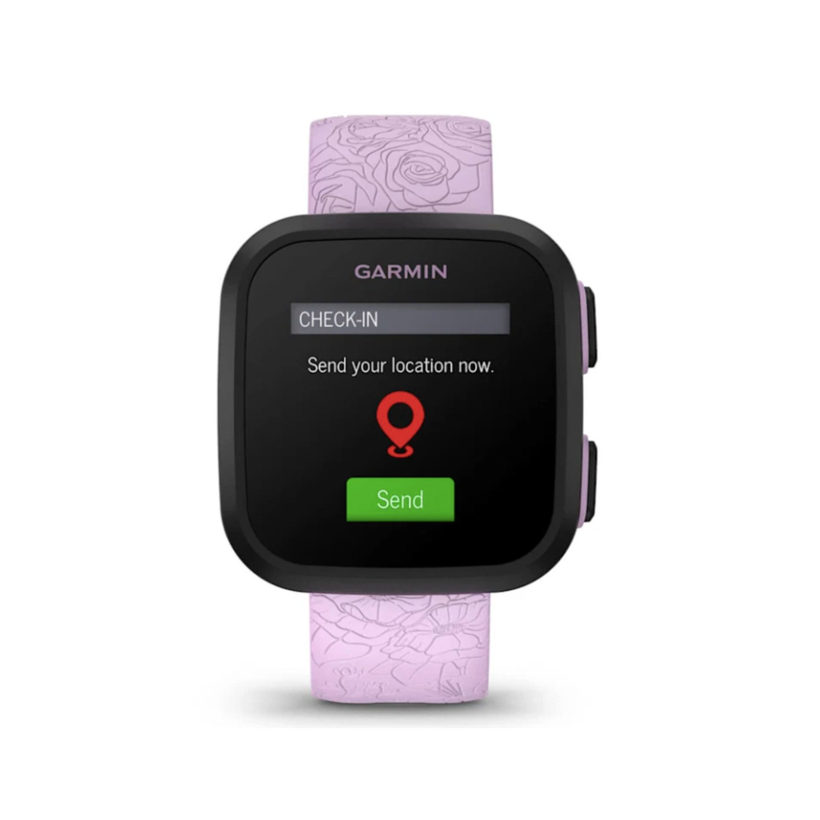 Garmin Bounce Kids GPS Smartwatch with Activity Tracking (Lilac Floral)