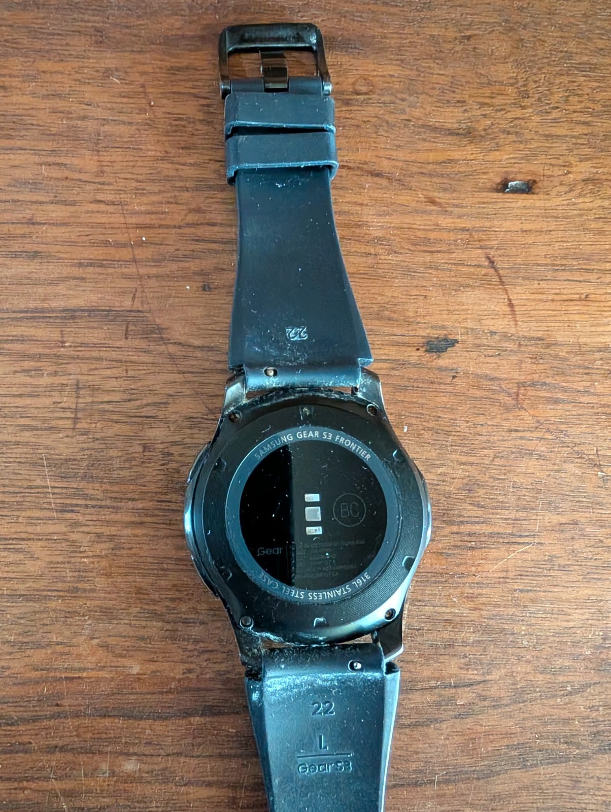 Samsung Galaxy Gear S3 Frontier Bluetooth (46mm) For Parts Or Repair.