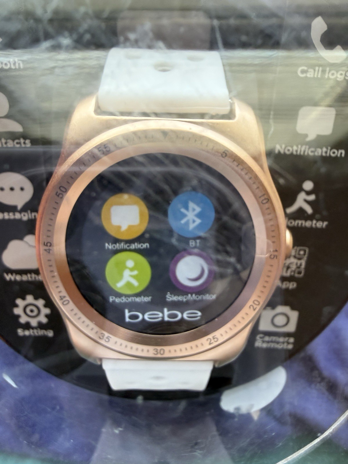 BeBe Silicone Bracelet Smart Watch New In Package Never Opened