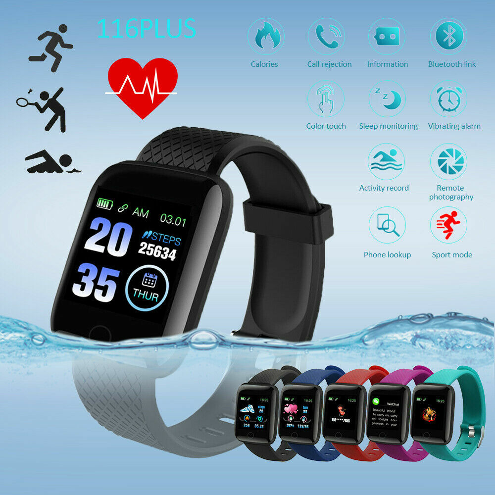Smart Watch Heart Rate Monitor Fitness Sport Activity Tracker For Android iOS