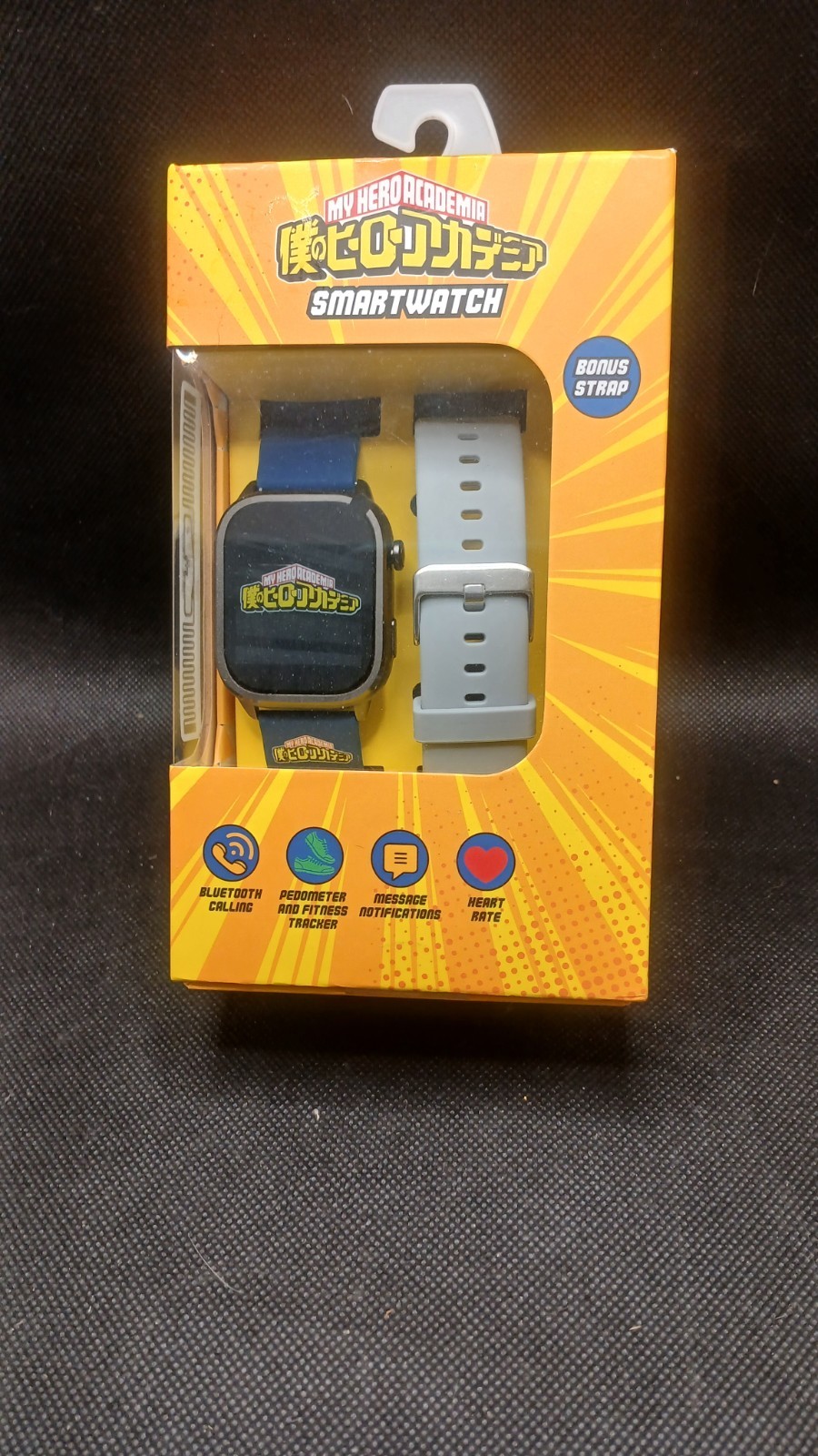NEW My Hero Academia Smartwatch Bonus Strap Grey Apple 10 & Up Android 5 & Up