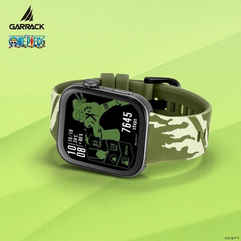 GARRACK One Piece Zoro Model HUC-OP-FT3-Z Smart watch Anime Japan Limited Green