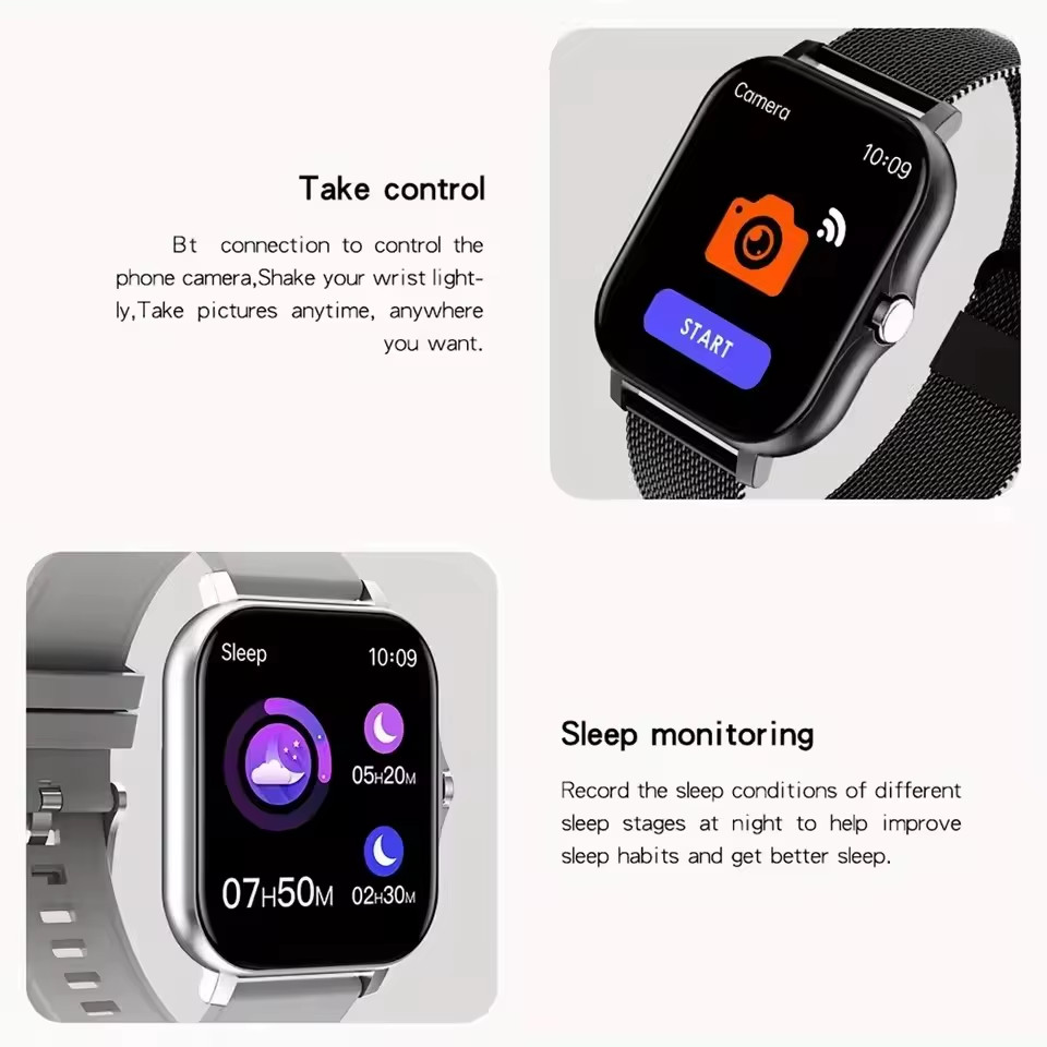 Smart Fitness Watch Bluetooth Call GPS Heart Rate Monitor, Unisex Sports Smartwa