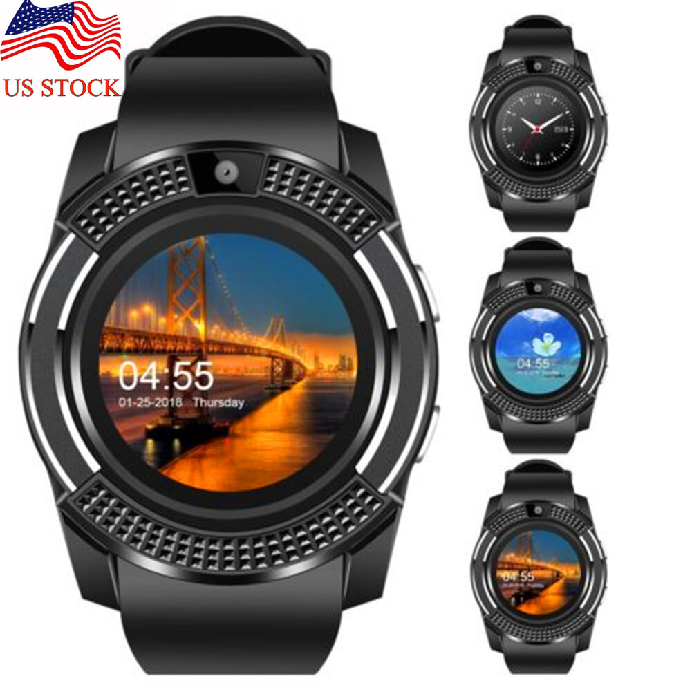 Smart Watch Camera SIM Card Slot Hands-free Call Reminder for Android Phones