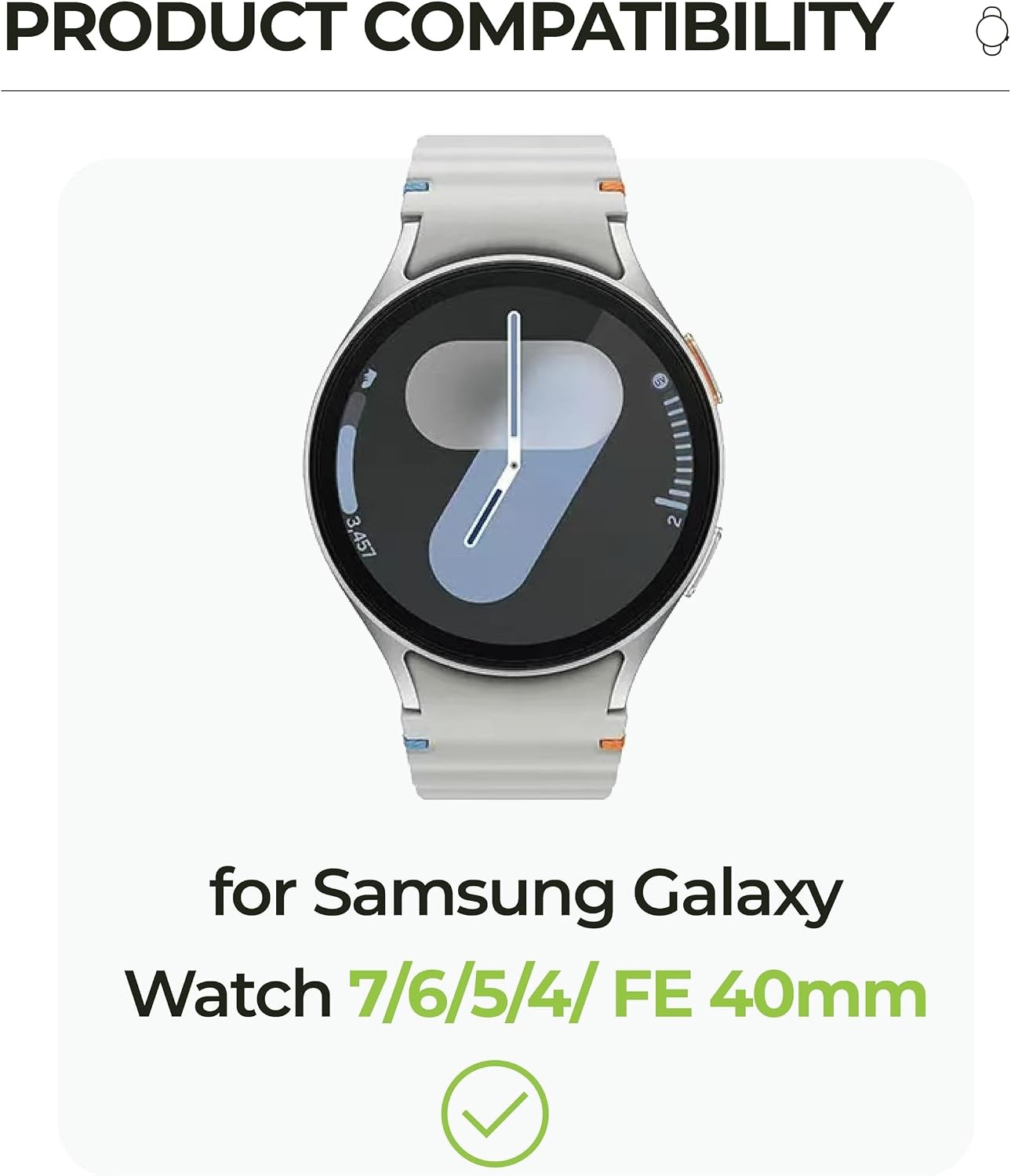 4 Pack Screen Protector for Samsung Galaxy Watch 40mm 9H Hardness Tempered Glass