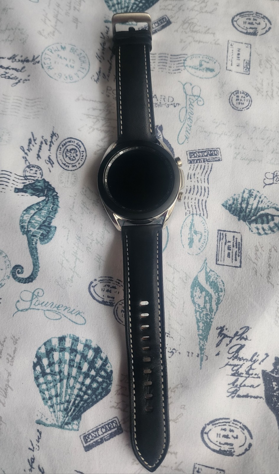 Samsung Galaxy Watch3 SM-R855 41mm Mystic Silver Stainless Steel Case with Black