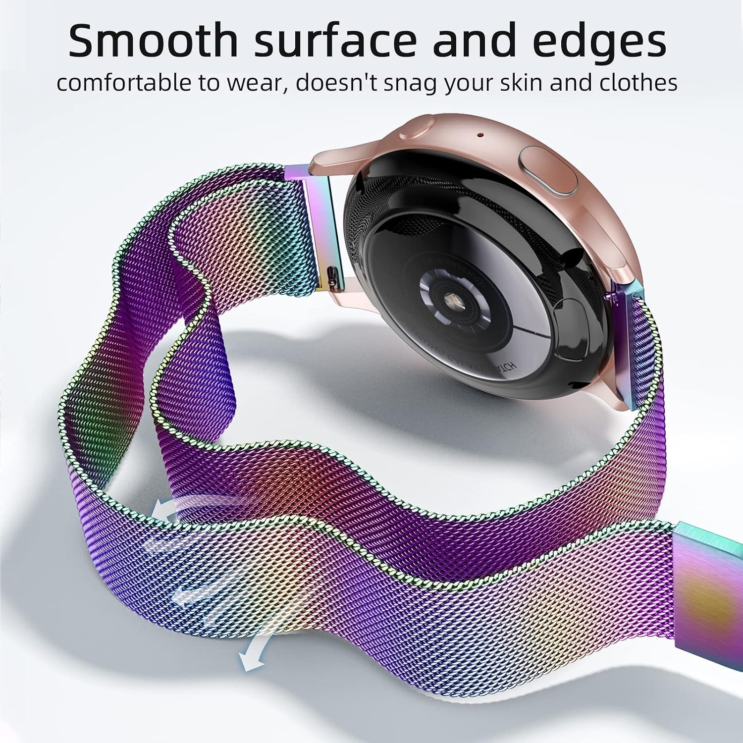 Colorful Magnetic Metal Band for Samsung Galaxy Watch 7, 40mm 44mm Compatibility