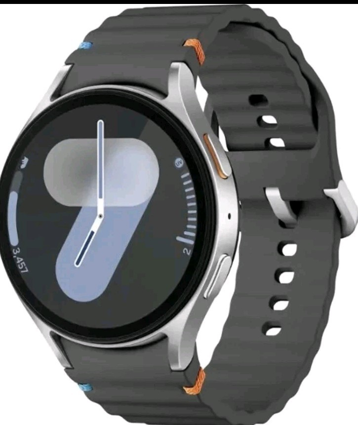 Samsung – Bespoke Galaxy Watch7 Aluminum Smartwatch 44mm BT – Dark Gray GPS