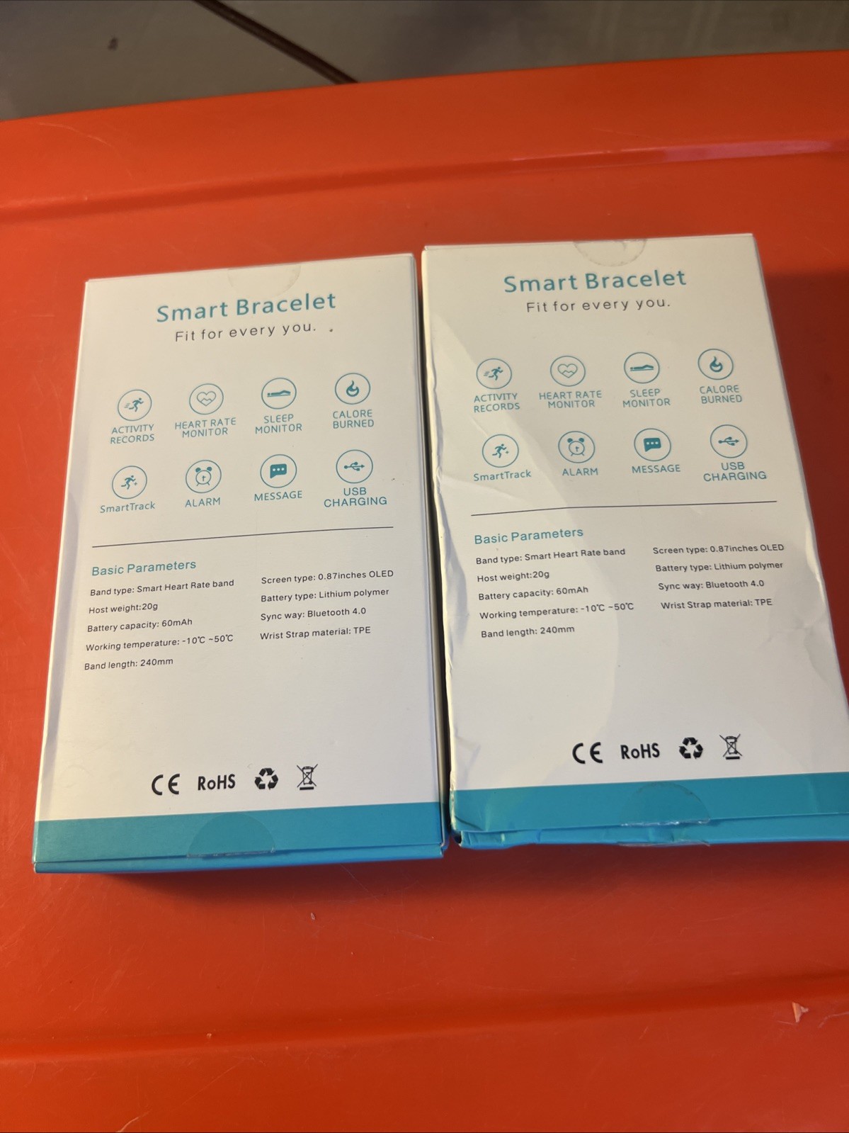 2 X Smart Bracelet – Health Tracker – Open Box
